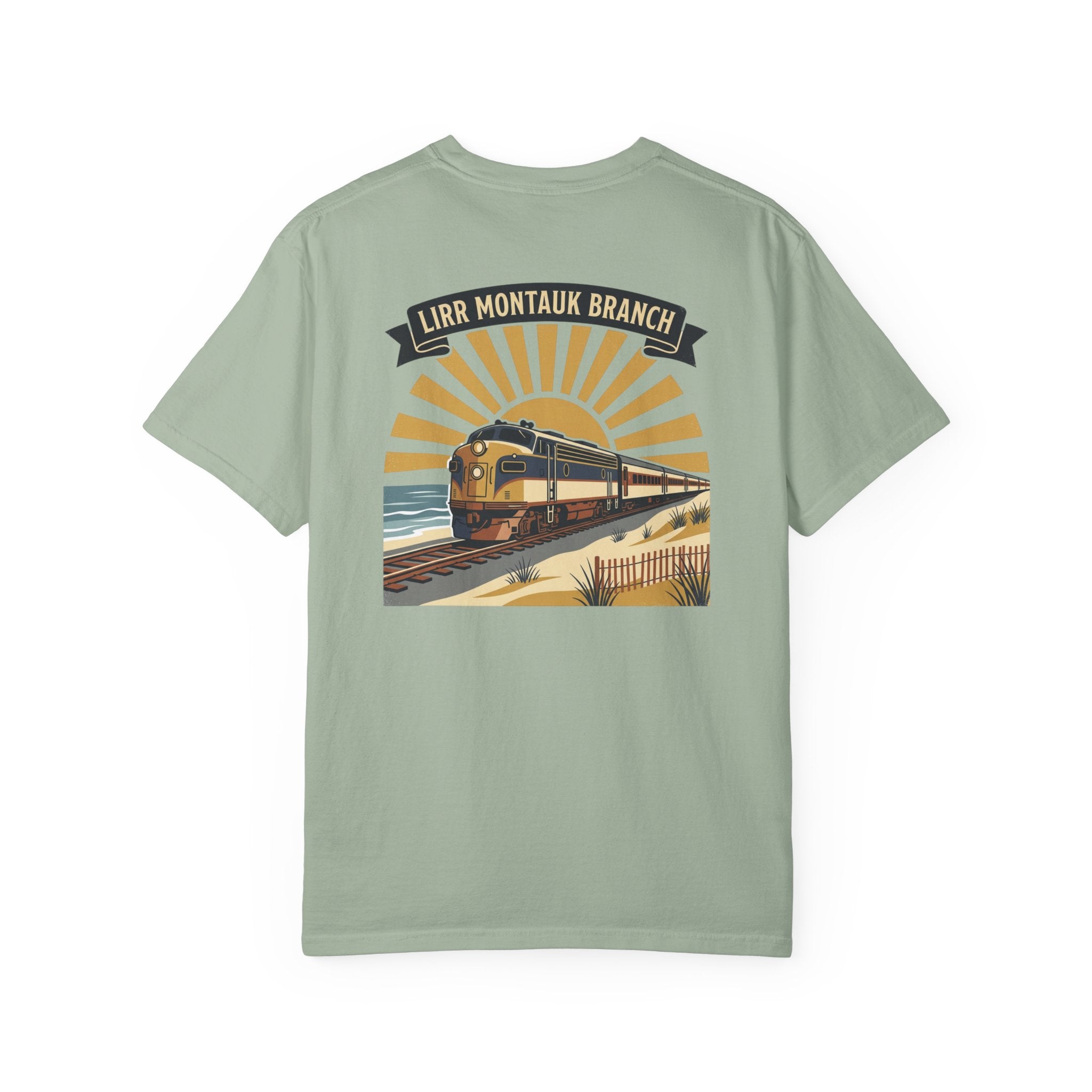 Montauk Branch Train Sunset - Bay