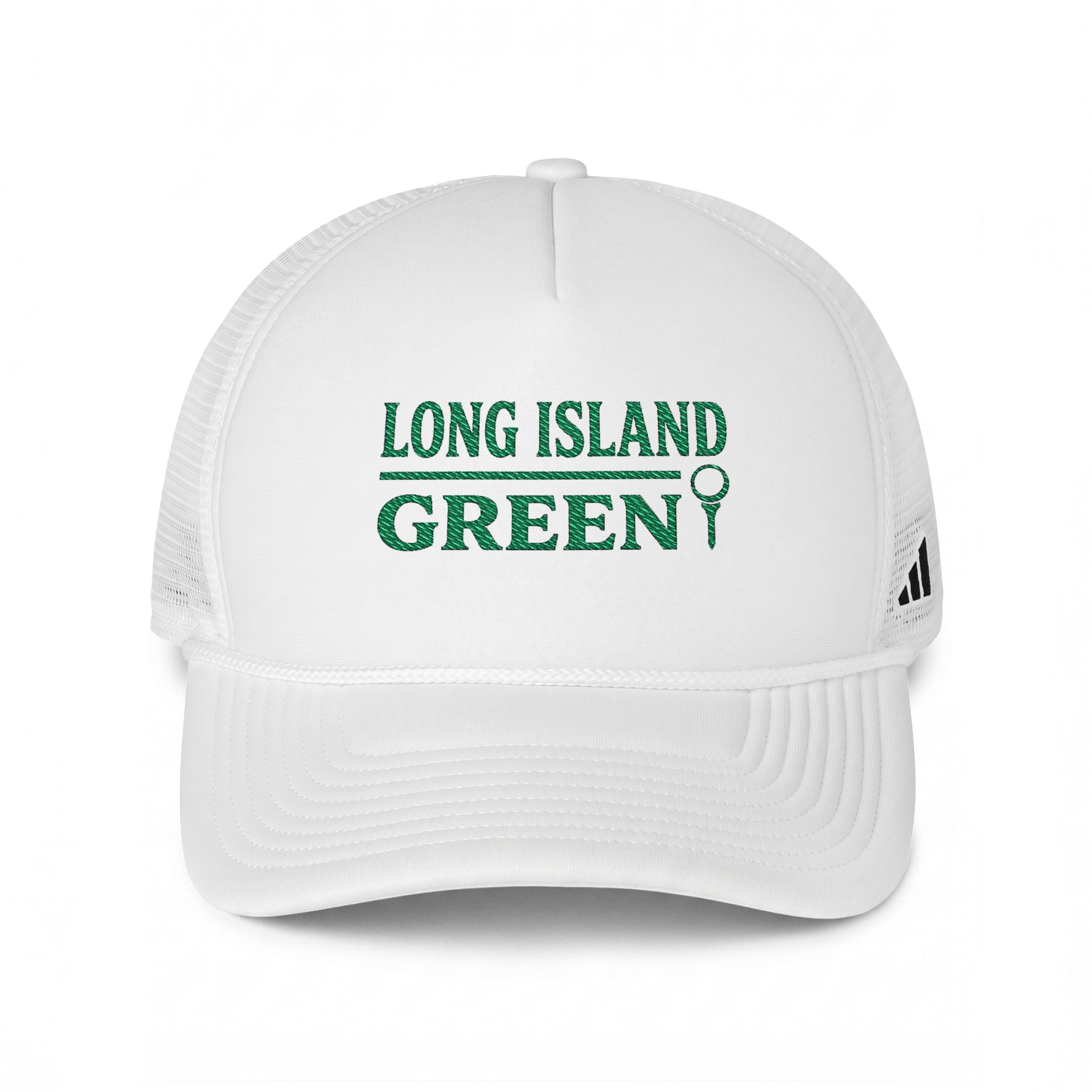Long Island Green Golf Hat - White / Black