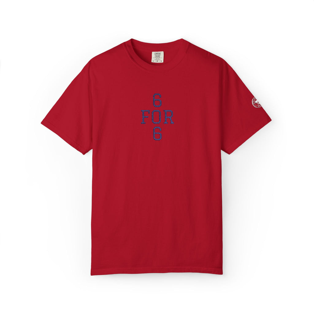 6 FOR 6 Embroidered - Red