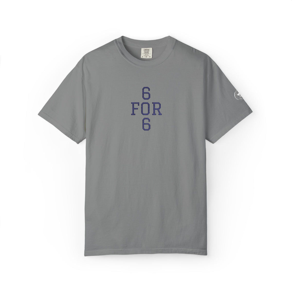 6 FOR 6 Embroidered - Grey