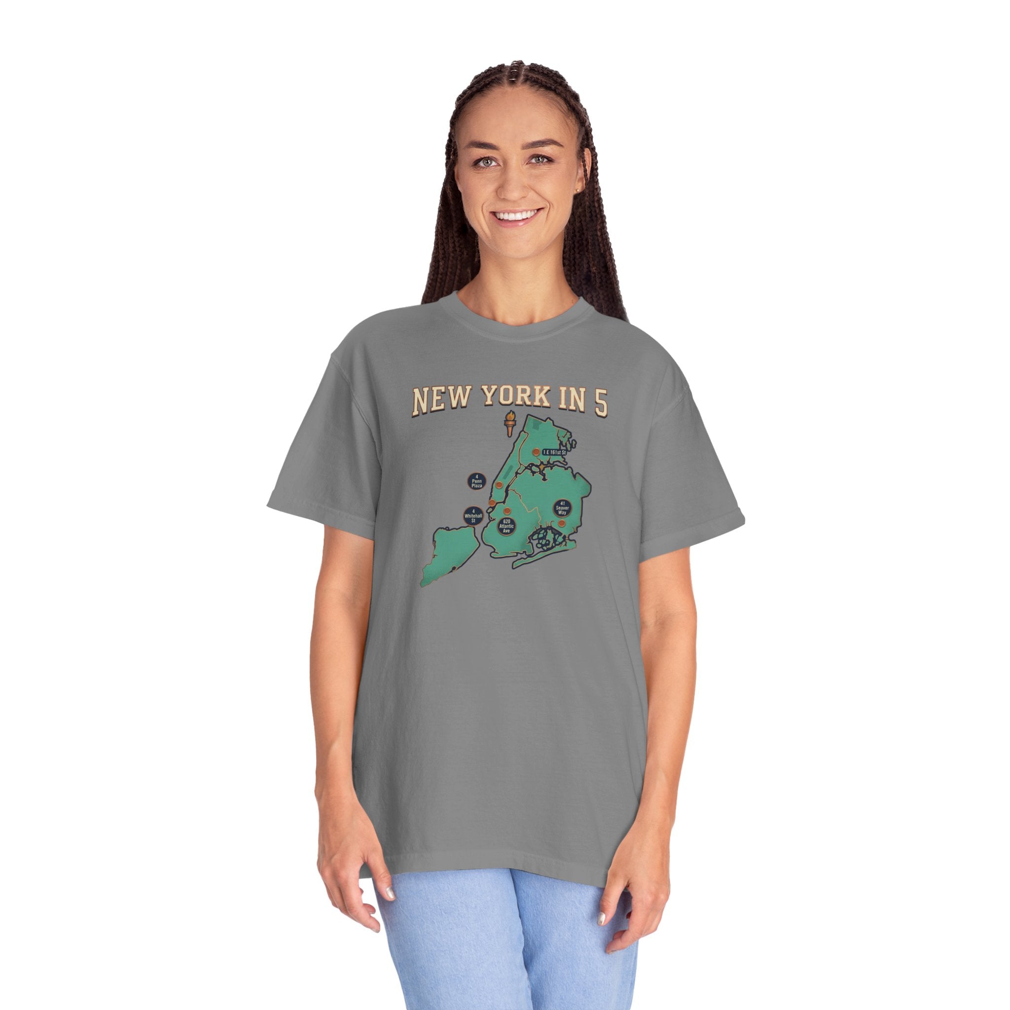 New York in 5 Boroughs Basketball - Grey