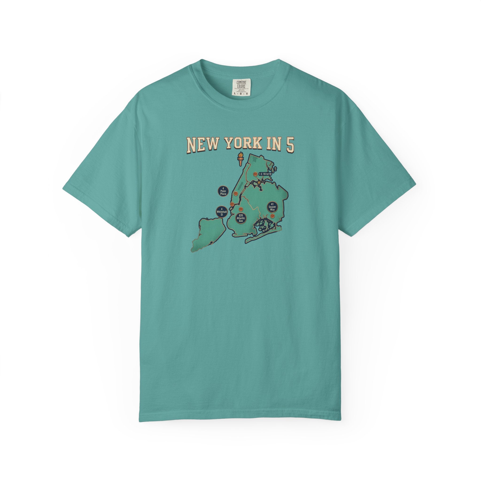 New York in 5 Boroughs Basketball - Seafoam