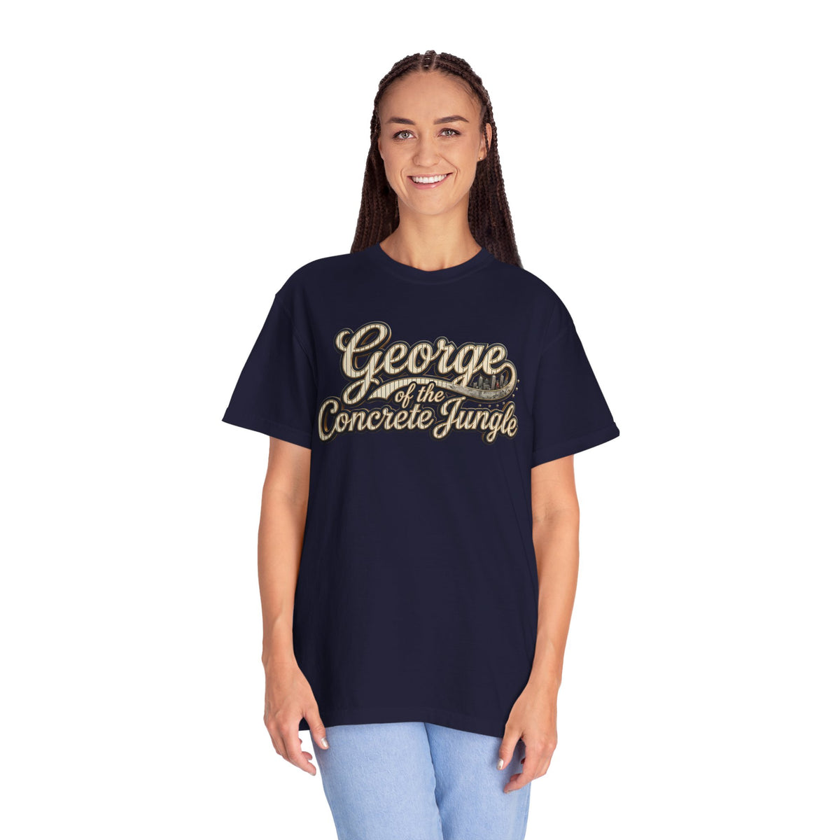 "George of the Concrete Jungle" New York Baseball Tee