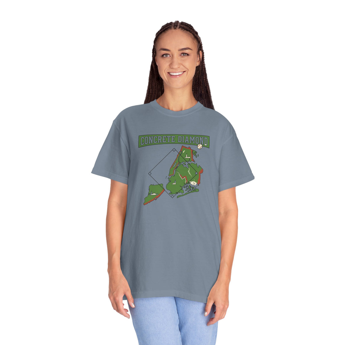 Concrete Diamond Baseball - Blue Jean